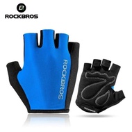 Rockbros Gloves Half Finger Original Blue Cycling Gloves