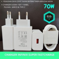 Charger Casan Cas INFINIX 70W 70 Watt All Round Super Fast Charge TYPE C / charger infinix 70W