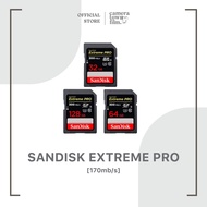 เมมโมรี่การ์ด SANDISK Extreme PRO [170mb/s] [สินค้าประกันศูนย์ตลอดอายุการใช้งาน]