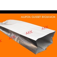 Alufoil Gusset 8x26x4 Coffee & Snack Packaging (10 Pcs)
