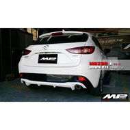 Mazda 3 2014 2015 2016 2017 2018 hatchback 5 Doors rear bumper bottom diffuser V lip skirt bodykit b