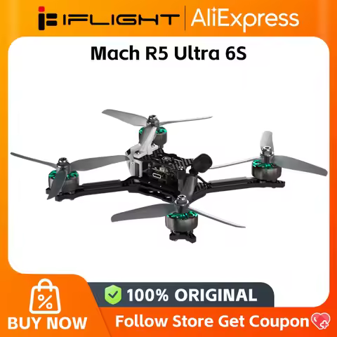 iFlight Mach R5 Ultra 6S Analog FPV Race Drone BNF with ELRS 2.4GHz w/SMD Antenna / BLITZ RACE 5.8G 
