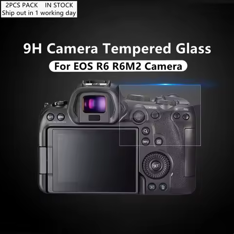 EOS R6 / R6 II Camera Glass 9H Hardness Tempered Glass EOS R6 Mark II Ultra Thin Full Screen Protect