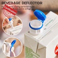 Juice Milk Carton Extended Spout Wide Mout Drink Deflector Box With Lid C4B4