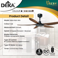 DEKA F5DC PRO / F5DC LED PRO / FANZO CHAMPION 38 42 46 56 Inch Ceiling Fan with Light LED DC Motor K