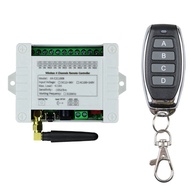 DC 12V 24V 36V 10A 433MHz 4 Channel Wireless Relay RF Remote Control Switch Receiver+4CH Transmitter