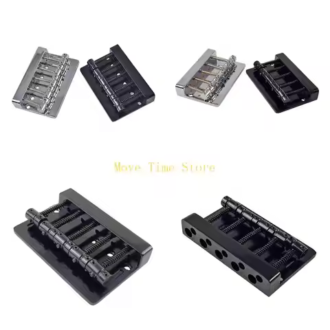 92ME Bass Guitar Bridge Bass Bridge Assembly Replacement Vintage 5 String Bass Bridge Electric Bass 