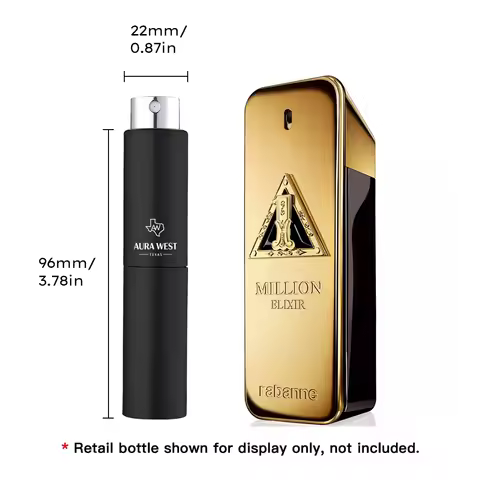 Paco Rabanne - 1 Million Elixir Parfum Intense Travel Spray (5ml), Genuine Fragrance Decant, Not Ori