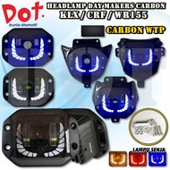HEADLAMP DEMEKER KLX CRF WR WR155 CARBON LAMP FRONT DAYMEKER TRAIL SUPERMOTO DIRTBIKE