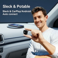 2026 Apple CarPlay Wireless Dongle, Mini Bluetooth WiFi Adapter, Quick Connect, Compatible with OEM 