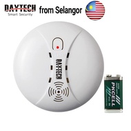 Daytech Wireless Smoke Detector Sensor Independent Fire Alarm Detector Smoke Sensor With a 9V Batter