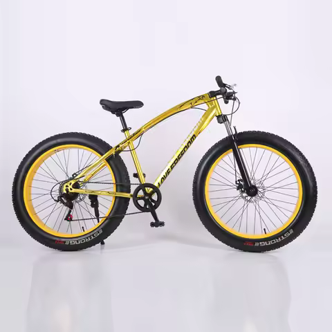 Wholesale Suspension Fork High Carbon Frame Aluminum Alloy Rim Snow Bike 21 Speed with Gears Fat Tir