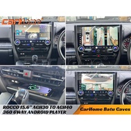 Toyota Alphard Vellfire AGH30-40 Design 15.6 inch Android player 6 Way 360 Camera alphald vellfire 2