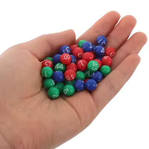 1 Bag Plastic Colorful Numbered Raffle Game Carnival Party Prizes Replacement For Lottery Machines S