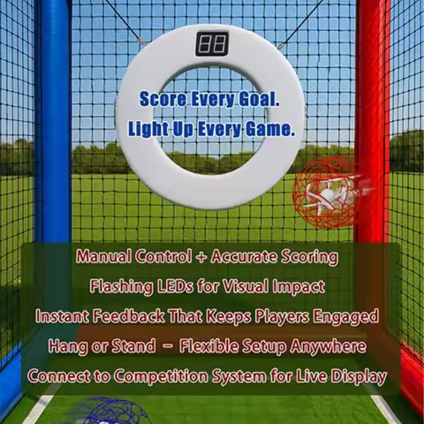 LED goal ring with competition system soccer drone football drone goal gate