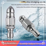 kitchenpartner7c Water Jet High Pressure Sprayer Nozzle Clean Sewer 1/4" Stainless Quick Plug KNE