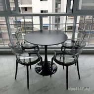Leisure Negotiation Backrest Thickened Transparent Plastic Nordic Modern Chair Creative Dining Chair