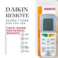 DAIKIN / YORK AIR COND REMOTE CONTROL MULTI REPLACEMENT HUAYU (K-DK1339) AIRCOND