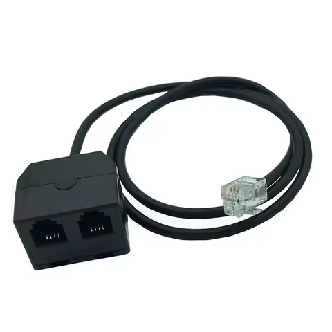 RJ9 4P4C Cable Converter Y Splitter Telephone Earphone Wire Adapter for Phone Headset Handset Extend