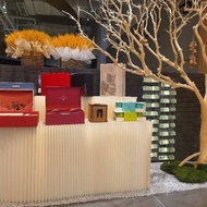 Folding Multi-layer Stall Paper Accordion Furniture Display Rack Shelf Island Exhibition Setup Foldi