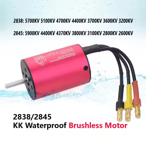 Surpass Hobby 2838 2845 2600KV 5900KV KK Waterproof Brushless Motor for Wtloys Remo 1/12 1/14 1/16 1