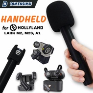 Hollyland Lark M2 LARK M2S LARK A1 Interview Mic Handle | Custom Color Logo - Handheld Wireless Adap