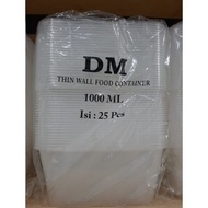 DM 1000 ML REC 25 pcs Thinwall Plastik Dm 1.000 ML Mangkok