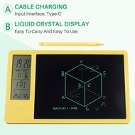 Multifunctional Electronic Desk Calendar LCD Handwriting Board with Alarm Clock Humidity Temperature
