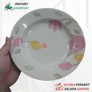 Piring Makan Melamin 9inch Motif Bunga Hoover Melamine Floral