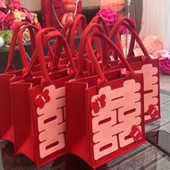 【SARA】Felt Bag Gift Bag Wedding Favor Bag Wedding Box Wedding Invitation Bag Wedding Favor Bag Newly