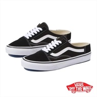 Vans Old Skool Mule - Black/True White รองเท้า แวนส์ แท้ รุ่นฮิต