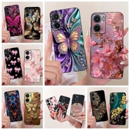 For Motorola Moto G05 Case Luxury Flowers Butterfly Painted Cover Soft Silicone Case For Motorola G0