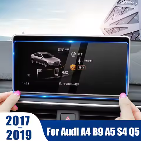 Accessories For Audi A4 B9 A5 S4 S5 Q5 2017 2018 2019 Car GPS Navigation Tempered Glass Screen Prote