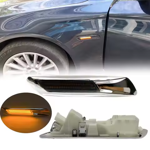2pc LED Dynamic Indicator Side Marker Lamp for BMW F10 F11 F18 528i 528iX 535i 2011-2017 NEW Bmw f10