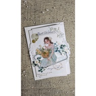 Bonoir_journal | Handmade A7 card with envelope