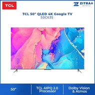 TCL 50" 4K QLED Google TV 50C635 | Wide Color Gamut (WCG) | Dolby Vision & Atmos | Google Duo | ONKY