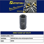 Impact Socket 21mm JETJO TOOLS 500769 /3/4" I. Sockets 6 PT LAKONI PRO
