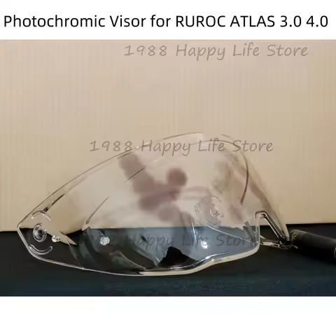 Photochromic Visor for RUROC ATLAS 3.0 4.0 Motorcycle Helmet Lens Shield Goggles Replacement Glass V