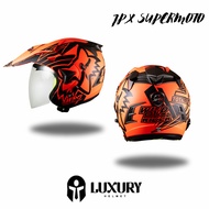 JPX SUPERMOTO Helmet - WILD RIDER MOTIF - Cool Helmet - Helmet