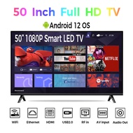Smart TV Android 32 50 55 inches Full HD LED Slim Flat Screen Netflix Yotube Digital Television WiFi Monitor On Sale