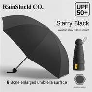 Ultra-Light Mini Umbrella UPF50 Umbrella Mini Capsule Umbrella Uv Protection with Case Fold 5 Small 