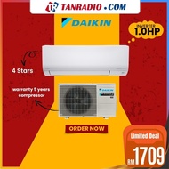 Daikin 1.0/1.5/2.0/2.5hp 4 star STANDARD INVERTER BLUE FIN Air Conditioner AC 冷气机