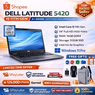 Dell Latitude 5420 i5 11th Gen Laptop | 14” FHD | 8GB 16GB 32GB RAM | 256GB 512GB 1TB SSD | Windows 