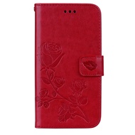 For Samsung Galaxy A01 M01 Core A41 A31 A11 A71 A51 A20s M11 M21 M30s Case Leather Flip Cover 3D Flower Wallet Cover