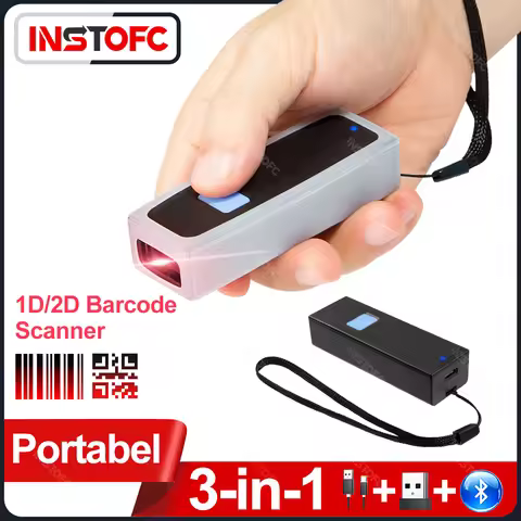 Mobile Mini Portable 2D/QR/1D Pocket Scanner Warehouse Retail Logistics Barcode Scanner Bluetooth Sc