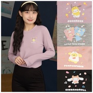 Sky Blue Shop-Sanrio Warm Round Neck Inner Brushed Heating Clothes-Total 4 Colors-A28280469 Heattech
