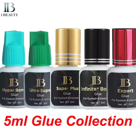 IB Eyelash Extension Glue i beauty Adhesive 1pcs Ultra Super Infinite Plus Gold Cap Fast Drying ib K