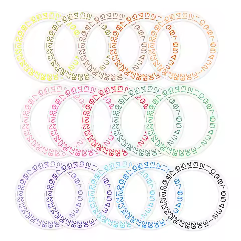 White NH35 NH36 Date Dial Fits NH35 NH36 4R35 4R36 Japan Automatic Mechanical Movement NH35 Date Dia