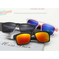 Men Women Sunglasses Reflective Coating Sunglasses Square Spy Sun Glasses