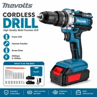 MEVOLTS Cordless Drill Batteri Drill Cordless Hammer Drill Cordless Impact Drill Screwdriver 电钻